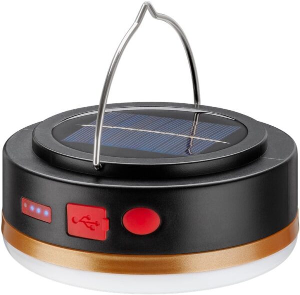Lampada da Campeggio Solare a LED con Telecomando IR e Powerbank - immagine 9