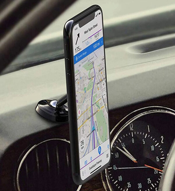 Supporto Smartphone Magnetico con Doppio Snodo Metallico 360° - immagine 8