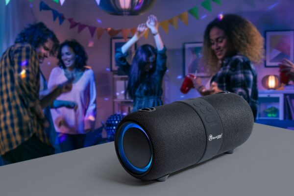 Cassa Bluetooth Altoparlante Speaker Waterproof IPX6 Luce LED, BT-X56 - immagine 9
