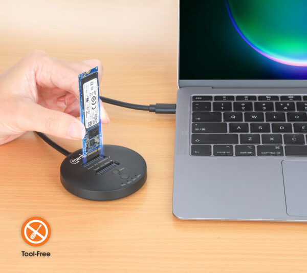 Docking Station Dual-Bay M.2 NVMe Clone SSD - immagine 8