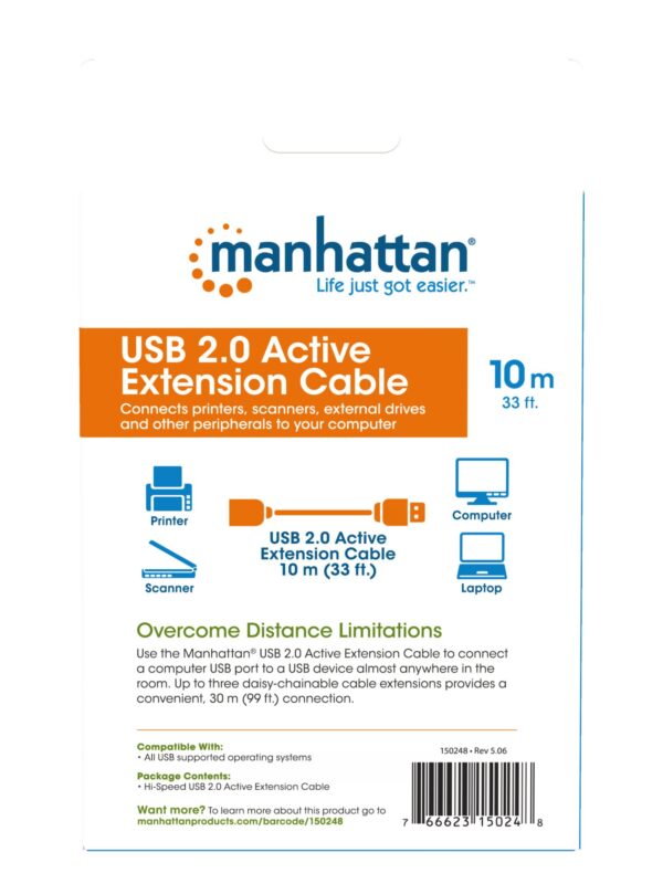 Cavo Prolunga Attivo USB 2.0 Hi-Speed 10 mt - immagine 9