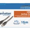 Cavo Prolunga Attivo USB 2.0 Hi-Speed A M / B M 15m Nero - immagine 9