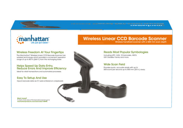 Barcode Scanner CCD Senza Fili Bluetooth - immagine 9