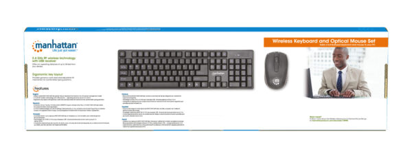 Set Tastiera Wireless e Mouse Ottico Layout Italiano - immagine 9