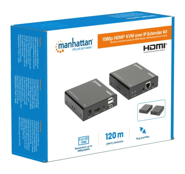 Kit Extender HDMI KVM over IP 1080p fino a 120m - immagine 9
