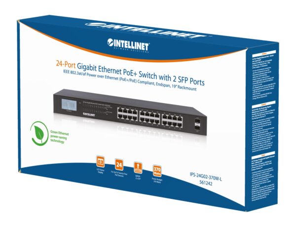 Gigabit Ethernet Switch 24 porte POE+ con 2 porte SFP - immagine 9