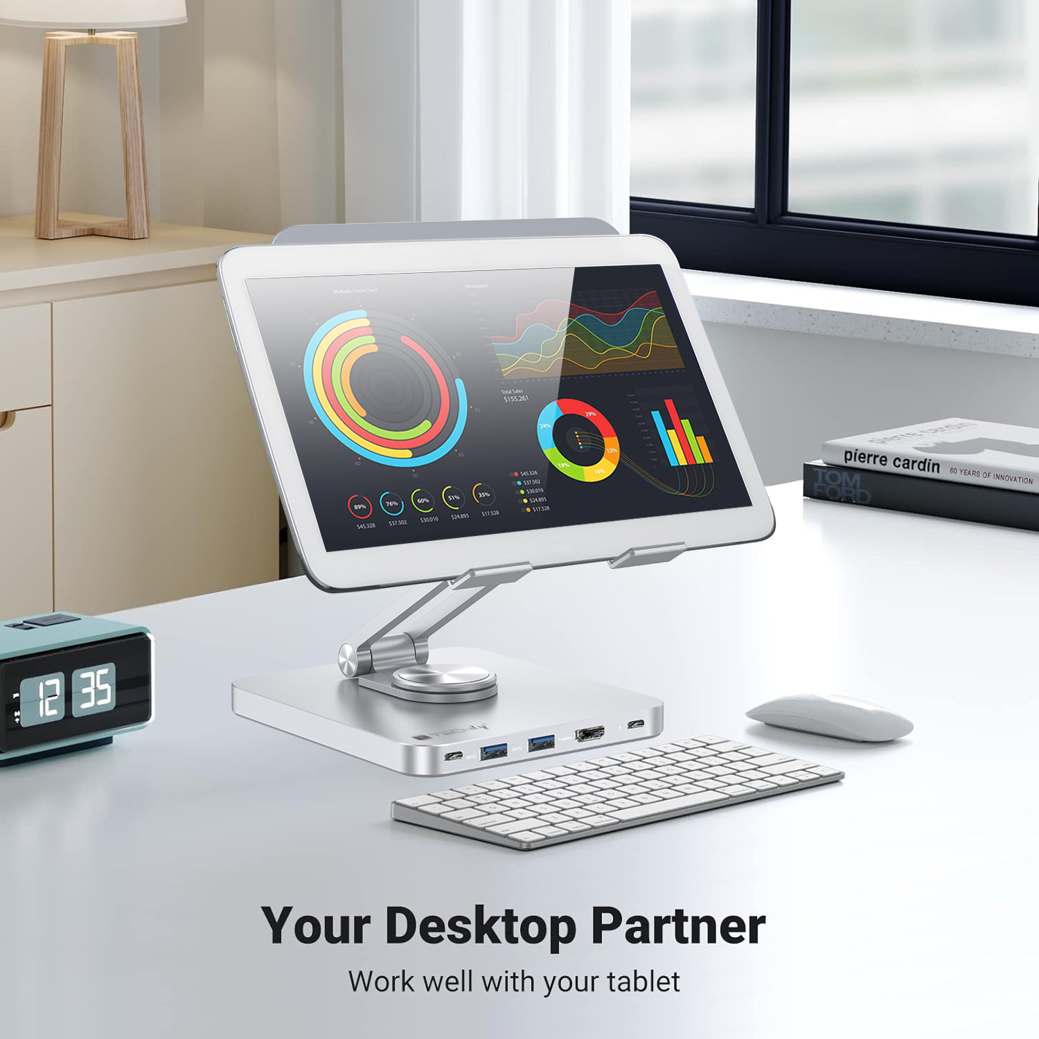 Supporto per Tablet Hub Docking Station USB-C™ 8 in 1 - immagine 9