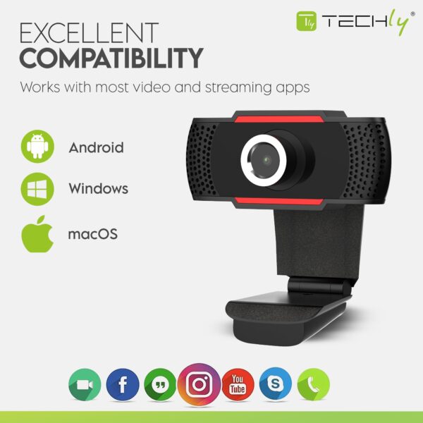 Webcam USB full HD 1080p con Riduzione del Rumore e Auto Focus - immagine 9