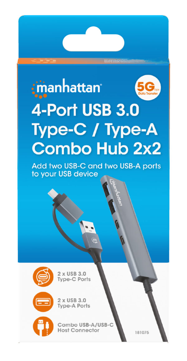 Hub 2 Porte USB-A + 2 Porte USB-C™ USB 3.2 Gen 1 - immagine 9