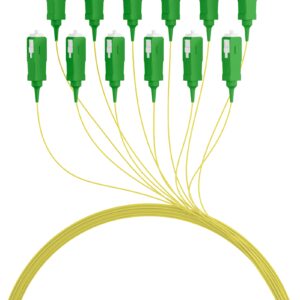 Pigtail Fibra Ottica Monomodale OS2 SC/APC G657A2 2m Giallo