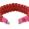 Bracciale Paracord con Micro USB Rosso