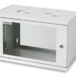 Armadio Rack 19'' a muro 16 unit&agrave; prof. 400 Grigio Assemblato