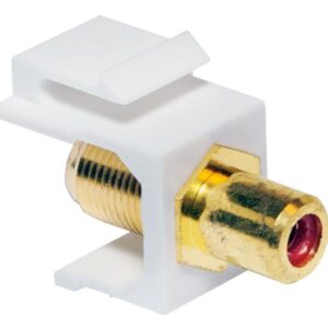 Adattatore Keystone RCA/F F/F Rosso