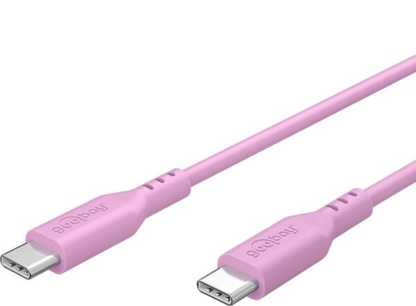 Cavo USB-C™ Maschio/Maschio USB 2.0 in Silicone 1,5 metri Rosa