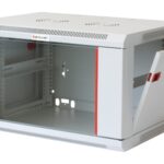 Armadio Rack 19'' a muro 6 unità sezione unica prof. 450mm Grigio
