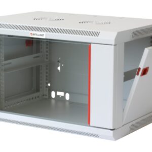 Armadio Rack 19'' a muro 6 unità sezione unica prof. 450mm Grigio