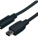 Cavo HiSpeed USB Mini-B Maschio / USB-C Maschio 1m Nero