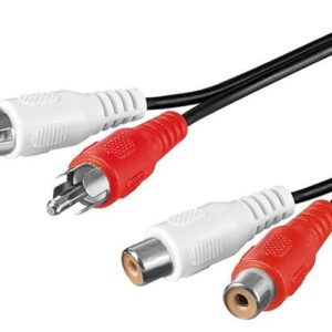 Cavo Prolunga M/F 2xRCA 5mt