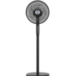 Ventilatore 12'' 2 in 1 con Piantana a 3 Altezze 12 Velocità con Telecomando Oscillazione a 720° e Timer