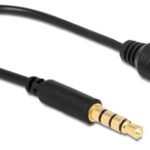 Cavo Audio 3.5 mm M/F 4Pin Convertitore di Assegnazione Pin 17,5cm Nero