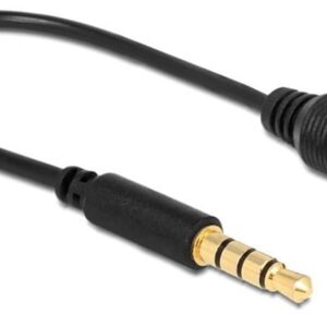 Cavo Audio 3.5 mm M/F 4Pin Convertitore di Assegnazione Pin 17,5cm Nero