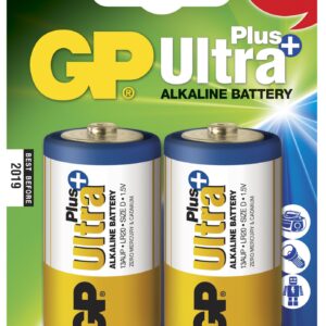 Blister 2 Batterie Torcia D GP Ultra Plus