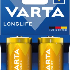 Blister 2 Batterie 1.5V Longlife Alcalina D Torcia