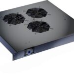Ventole per Rack 19'' 3 Ventole con Termostato Nero
