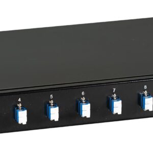 Cassetto Ottico 19'' con 12 bussole LC Duplex Monomodale OS2 Nero
