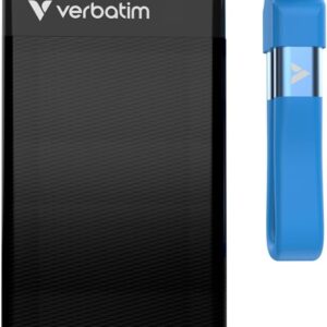 Pocket SSD Portachiavi con Attacco per Cavo USB-C™ 1TB Nero Blu