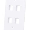 Placca Porta Frutti 4 Posti Mod.503 Bianco