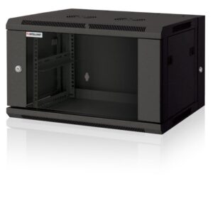 Armadio Rack 19'' a muro 9 unità due sezioni Nero