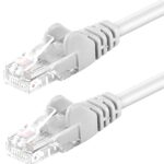 Cavo di rete Patch in Rame Cat. 5e Bianco UTP 5 m