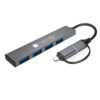 Hub USB-A USB-C™ 3.2 a 4 porte USB-A Slim in Metallo - immagine 3