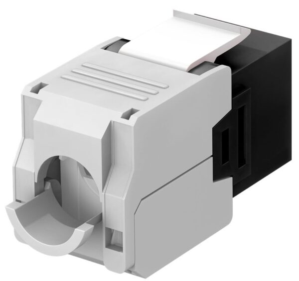 Frutto Keystone RJ45 Cat6A UTP 500MHz Nero - immagine 2