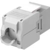 Frutto Keystone RJ45 Cat6A UTP 500MHz Grigio - immagine 2