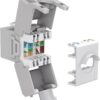 Frutto Keystone RJ45 Cat6A UTP 500MHz Grigio - immagine 3