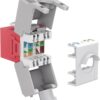 Frutto Keystone RJ45 Cat6A UTP 500MHz Rosso - immagine 3