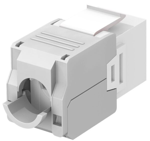 Frutto Keystone RJ45 Cat6A UTP 500MHz Bianco - immagine 2