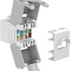 Frutto Keystone RJ45 Cat6A UTP 500MHz Bianco - immagine 3