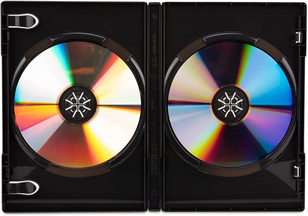 Custodia Doppia per DVD/CD BOX  Nero