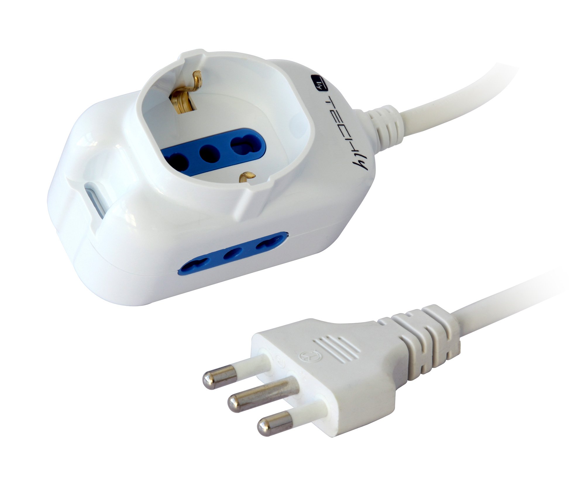 Multipresa 2 Posti Italiana Bipasso / 1 Schuko