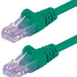 Cavo di rete Patch in Rame Cat. 5e Verde UTP 0,3 m