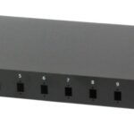 Cassetto Rack 19'' Fibra Ottica 12 porte LC Duplex/SC Simplex Nero