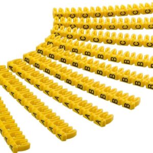 Segnacavo Giallo con lettere ''A-C'' per cavi da 2.5mmq