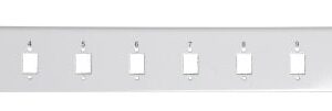Pannello di distribuzione 12 bussole SC Simplex / LC Duplex 1U Grigio