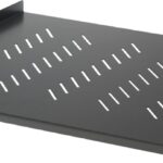 Mensola per Rack 19'' 400 mm 1U Nera 2 punti