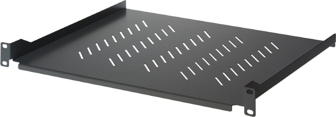 Mensola per Rack 19'' 400 mm 1U Nera 2 punti