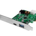 Scheda PCI Express USB 3.2 Gen2x1, 1x USB-C™ PD 3.0 e 1x USB 3.0