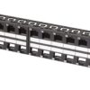 Pannello Patch 48 Posti 1HE Keystone Slim Senza Frutti Nero